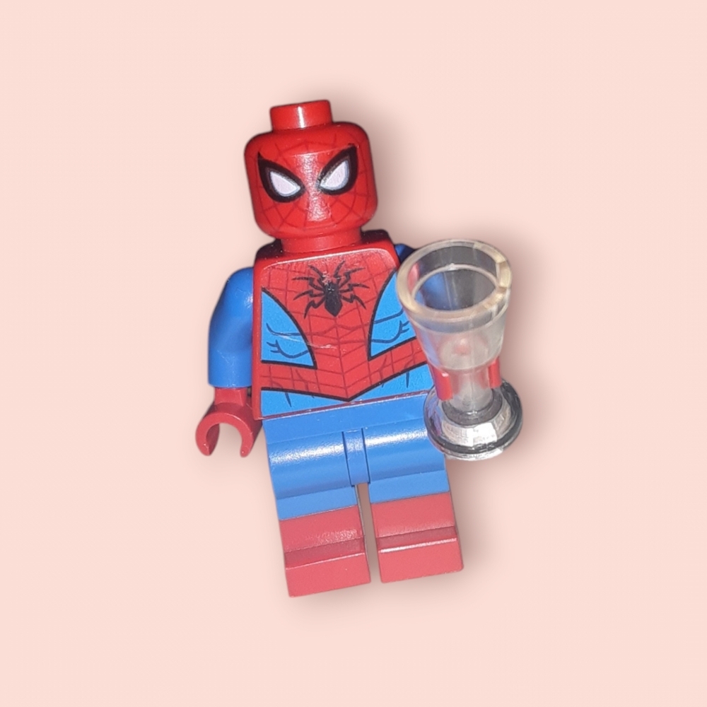 Lego super heroes minifigures spiderman minifig metallic eyes